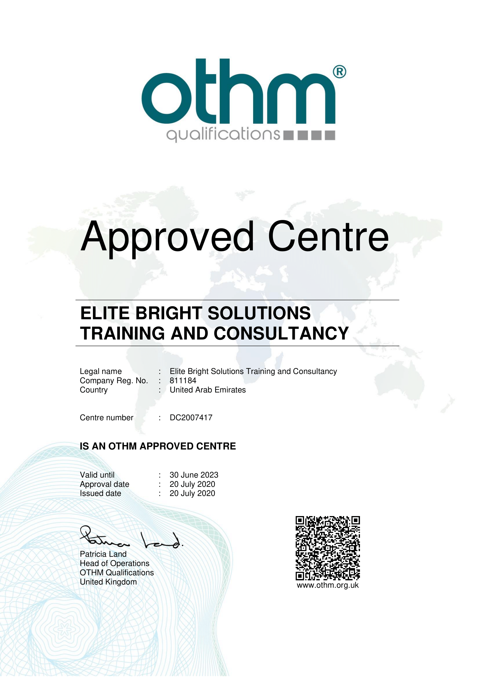 OTHM Level 6 Diploma in Occupational Health and Safety