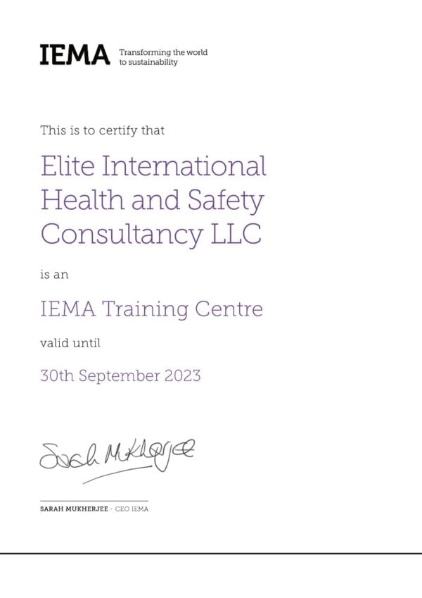 IEMA Certification in Environmental Management Elite InterGlobal IEMA Certification in Environmental Management Elite InterGlobal